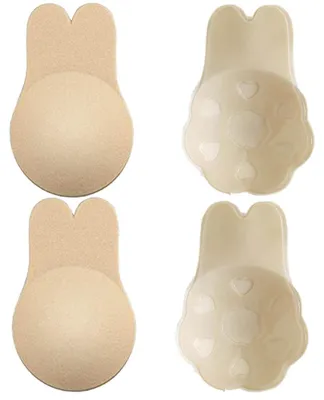 Produktbild von 4 Paar Klebe-BHs, unsichtbare BHs, trägerlose BHs, rückenfreie BHs, Bruststraffungs-Tape, Brustwarzenabdeckungen für Damen