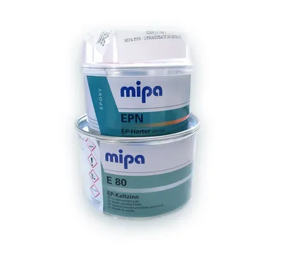 Zdjęcie produktu dla SET Mipa E 80 zimna cyna 1KG + utwardzacz wypełniacz EPN 0,5 KG wypełniacz epoksydowy