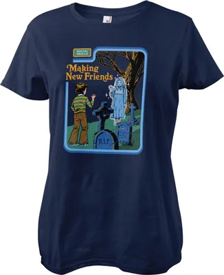 Produktbild von Making New Friends Girly Tee - X-Large - Navy