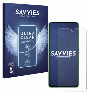 A product box and a screen protector for a smartphone.