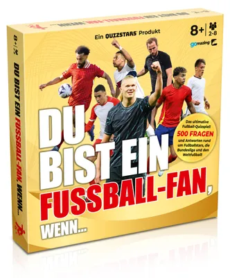 Produktbild von Quizstars Du bist ein Fussball-Fan wenn – Quizspiel mit 500 Fragen ab 8 Jahren