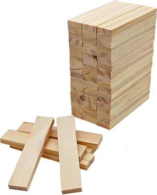 Imagen del producto de Bloques de madera de roble, 50 unidades, 100 x 20 x 7 mm, para proyectos de bricolaje