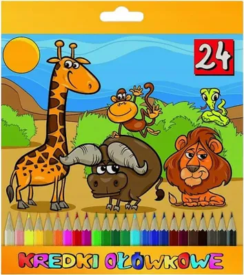 Produktbild von Sechseckige Buntstifte 24 Farben