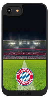 Produktbild von NIVOCASE Handyhülle für Apple iPhone 7 Hülle NIVOpure Case Schwarz FC Bayern München FCB Stadion