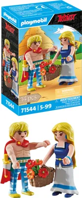 Produktbild von PLAYMOBIL | Asterix | Tragicomix und Falbala | verliebtes Paar aus dem Asterix-Universum | Spielzeug für Kinder ab 5 Jahren | 71544