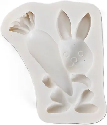 Produktbild von Silikonform Osterhase mit Karotte
