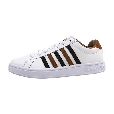 Immagine prodotto di K-Swiss Court Tiebreak - Scarpe da ginnastica da uomo in pelle bianca 07011-919-M , EU 41