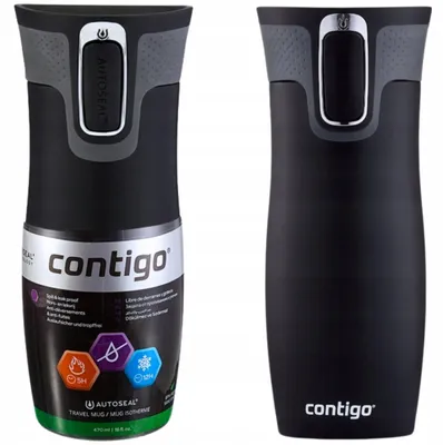 Produktbild von ContiGo! West Loop 2.0 Thermobecher 470ml Mattschwarz Autoseal