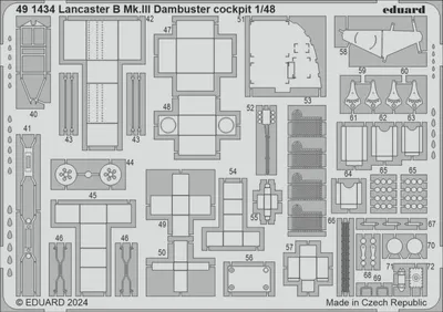 Produktbild von Eduard Accessories 491434 - 1:48 Lancaster B Mk.III Dambuster cockpit HKM - Neu
