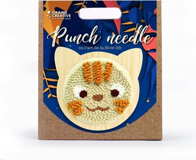 Productafbeelding van Graine Creative Punch Needle Set Katze 15 cm - DIY-stickset