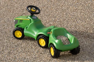 Produktbild von Rolly Toys Babyrutscher Minitrac John Deere 6150R + Anhänger rollyMinitrac