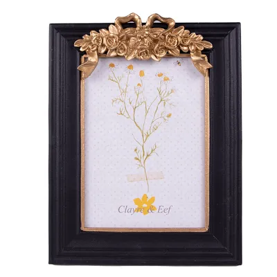 Produktbild von Clayre & Eef Bilderrahmen 13x18 cm Schwarz MDF Rechteck
