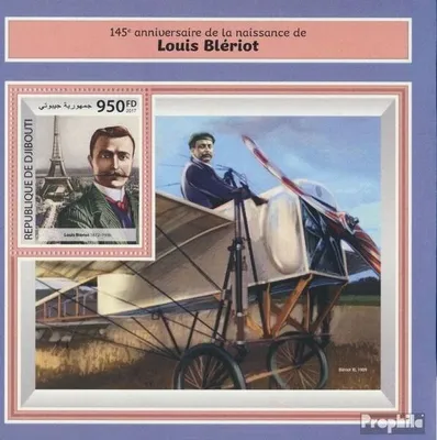 Produktbild von Briefmarken Dschibuti 2017 Mi Block 952 (kompl. Ausg.) postfrisch Louis Blériot