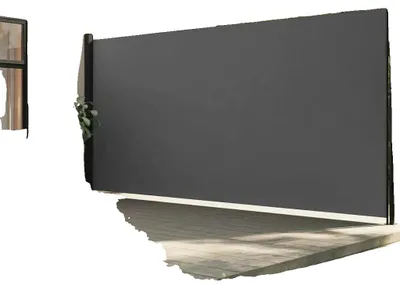 Produktbild von Ausziehbare Seitenmarkise, UV-Schutz, Einfache Installation, armeegrün