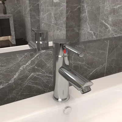 Immagine prodotto di vidaXL Rubinetto per lavabo Silver 130x176 mm