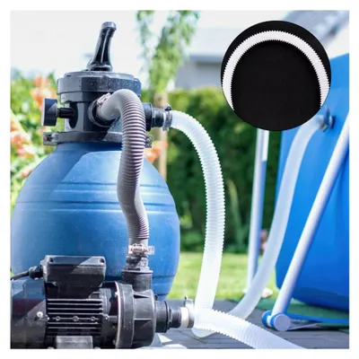 Produktbild von 2 Stück Ersatzschlauch für Schwimmbäder aus umweltfreundlichem PP-Material, kompatibel mit Filterpumpen, mit einziehbarer Länge und auslaufsicherem Design