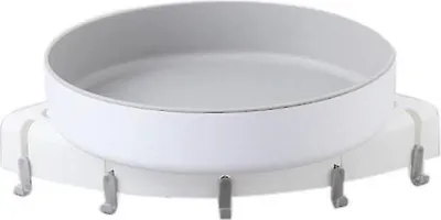 Produktbild von 360° drehbares Duschregal ohne Bohren – Selbstklebender Badezimmer Organizer für Ecke, Küche, Dusche, Weiß – SPACESAVER