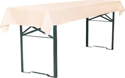 Produktbild von TexDeko Tischdecke für Bierzeltgarnitur 100x250cm, waschbar (Creme)