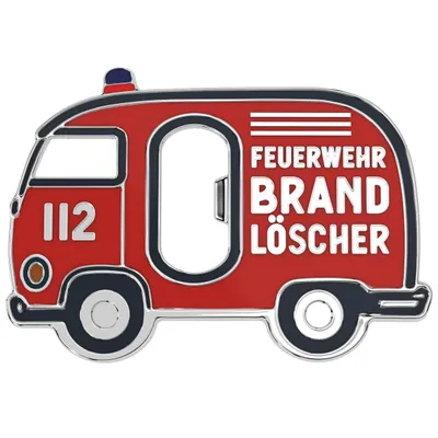 Produktbild von LANOLU Flaschenöffner Magnet FEUERWEHR Geschenke für Feuerwehrmänner, Flaschenöffner lustig für Männer, Feuerwehr Geschenke