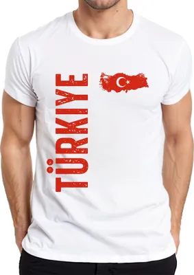 Produktbild von Türkiye Türkei Fan türkische Flagge Fußball WM 2026 EM 2028 Herren T-Shirt, Weiß, L