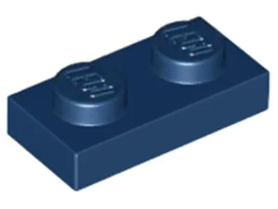 Image de Lego® 50x 1x2 plaques 3023 - Plaque bleu foncé - Dark Blue