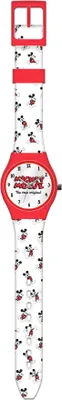 Produktbild von uhr Mickey Mouse junior 25 cm Gummi weiß/rot
