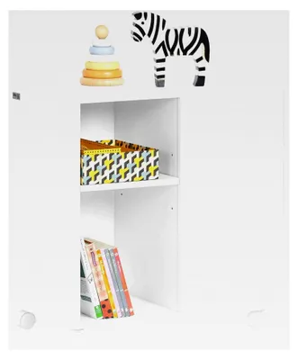 Produktbild von Aktenschrankwagen Druckertisch Rollcontainer mit 4 Rollen Lagerschrank für Büro Weiß BHT ca. 58x59x35cm