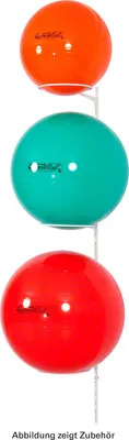Produktbild von Ballhalter für 3 Gymnastikbälle Wandhalterung Aufbewahrungshilfe Wandhalter WEIß