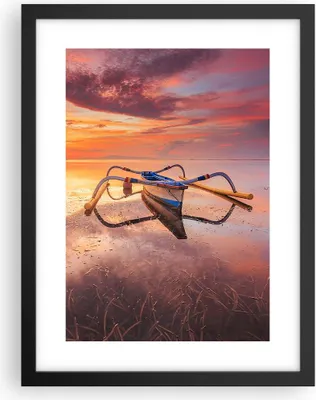 Produktbild von Gerahmtes Poster - Schwarzer Rahmen - £ódŸ Westen Die Sonne - 30x40 cm - Wand Bild - Wanddeko - Wandbilder - Kunstposter - Wandposter - Bilderrahmen - Bilder - Kunstdruck - P2BPA30x40-4433