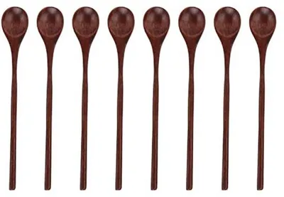 Produktbild von Holz Löffel Set Theelepels Koffielepel Langstieliger Löffel Honig Set Servierset Rührschuh Kit Mischblätter