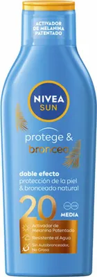 Image de NIVEA Sun Protection & Tanning Milk SPF 20 - 200ML