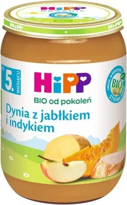 Obrázok produktu pre HiPP Dynia Jabłko i Indyk EKO dla Dzieci 190 g