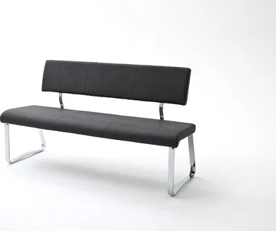 Produktbild von Polsterbank >TIRANA< in anthrazit - 155x85x58cm (BxHxT)