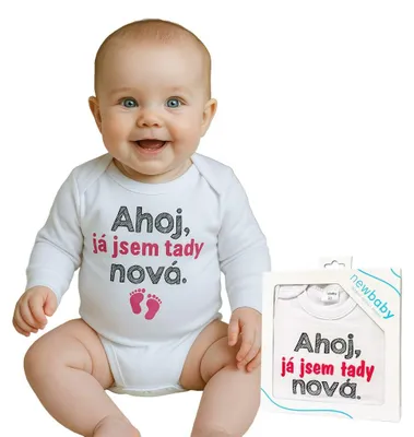 Produktbild von Body mit New Baby Aufdruck Hallo, ich bin neu hier - Geschenkpaket, Gr. 62 (3-6m)