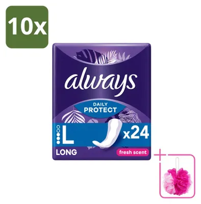 Produktbild von 10 x Always Inlegkruisjes Long Fresh Scent - Sparpackung - 10 Stücke