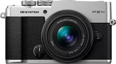 Zdjęcie produktu dla OM SYSTEM PEN Silver + obiektyw 14-42mm f/3.5-5.6 III