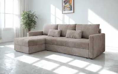 Produktbild von FurMeb24 ECKSOFA mit Schlaffunktion und bettkasten ROMA L 226 cm × 138 cm × 85 cm Stoff POSO 100