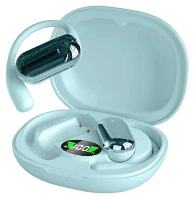 Produktbild von Kabellose Open Ear Kopfhörer Bluetooth 5.4, Sport Ohrhaken, Air Bone Conduction, Knochenschall Headset,Wireless Earphones mit Bügel für Joggen, Laufen