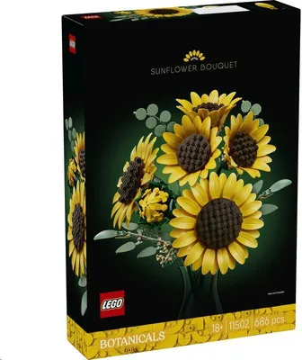 Obrázek produktu pro LEGO Botanicals Kytice slunečnic, Sada na stavění, 18 rok/roky, Plast, 686 kusů, 665 g