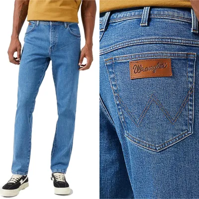 Obrázek produktu pro WRANGLER, pánské džíny, slim fit, TEXAS SLIM, W33 L34, modré, džíny, baggy jeans, buggy