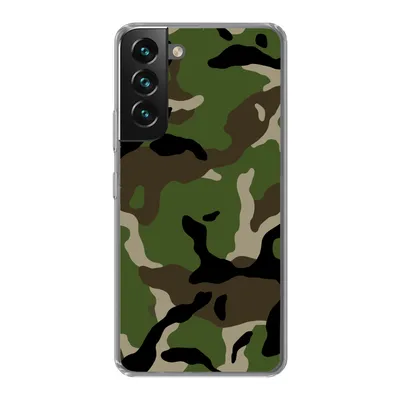 Produktbild von MuchoWow® Handyhülle Schutzhülle Hülle für Samsung Galaxy S22 Militärisches Tarnungsmuster Silikon Softcase Handy Hülle - Mobiltelefonhülle