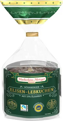Produktbild von Häberlein Metzger Elisenlebkuchen 98 mm 3-Fach Nürnberger Oblatenlebkuchen - 300 g