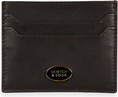 Immagine prodotto di SCOTCH & SODA Pelle portacarte Leather Cardholder Walnut marrone multicolore