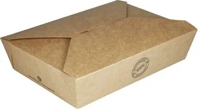 Produktbild von 25x Take-Away Boxen Menüboxen ToGo aus Karton 21.6x16x6.4cm