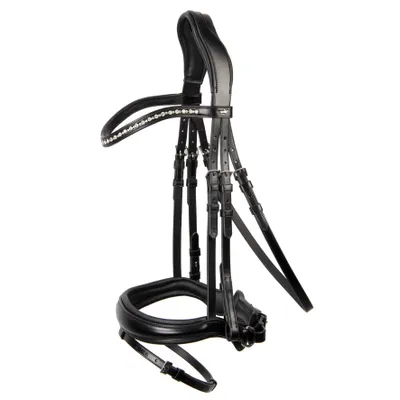 Zdjęcie produktu dla Schockemöhle Sports Snaffle Brantford Bridle Bridle Black / Silver WB