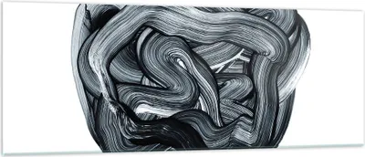 Produktbild von Bilder auf glas - Einteilig - Abstraktion schwarz verschwommen - 140x50cm - Glasbilder - Wandbilder - Bilder - Wanddekoration aus Glas - Glas Bilder - Wandbild auf Glas - GAB140x50-4874