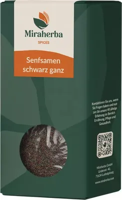 Produktbild von Miraherba -  Senfsamen schwarz-braun ganz - 100g