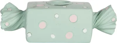 Produktbild von Clayre & Eef Kerzenständer 14x6x4 cm Blau Kunststoff