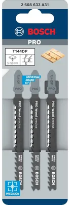 Image de Lame de scie sauteuse PRO Wood precise T144DP, 100 mm, 3 pièces
