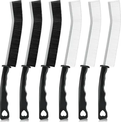 Produktbild von Spaltreinigungsbürste 6 Stücke Fugenbürste, Hartborsten-Eckenreinigungsbürste, Bürsten-Set für Tiefenreinigung von Fenstern, Badezimmern, Küchen